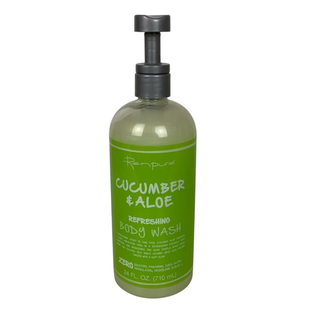 Renpure Cucumber & Aloe Refreshing Body Wash 24 Fl Oz Bottle